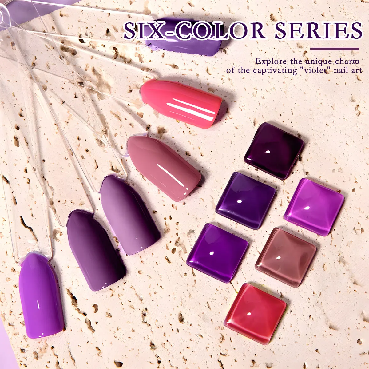 مجموعة طلاء أظافر مائية سريعة الجفاف مكونة من 6 قطع - جودة صالون الشعر - مناسبة للأظافر الحساسة وتصاميم فن الأظافر بنفسك. #4