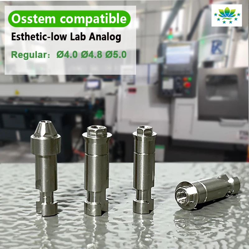 Osstem Multi Unit Analog & Esthetic-low Lab Analog OEM Custom Straight Abutment with Hex Plaster Model Implant Lab Consumables