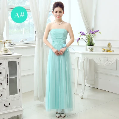 In Stock Fast Ship Out Tulle Mesh Net Graduation Dresses Bridesmaid Robe Prom Dress Birthday Bride Guest Wedding Party Dress