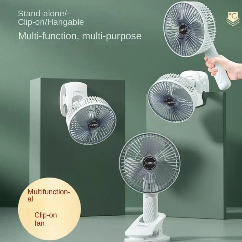 A Clip-On Mini Fan, USB Rechargeable, Ideal for Outdoor Travel And Office Use, Portable Desktop Clip Fan, Space-Saving Design, Small Table Fan, Quiet Yet Powerful Airflow image 2