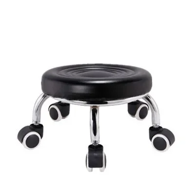 Mobile Stool Children's Toddler Stool Floor Wiping Roller Dining Pedicure Shoe Change Retractable Lounge Drop-shipping