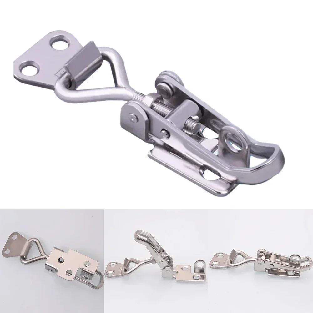 Lever Lock Hasp Adjustable Cabinet Boxes Lever Handle Lock Hasp Toggle Hasp Catch Self-Locking Toggle Clamp Furniture Hardware