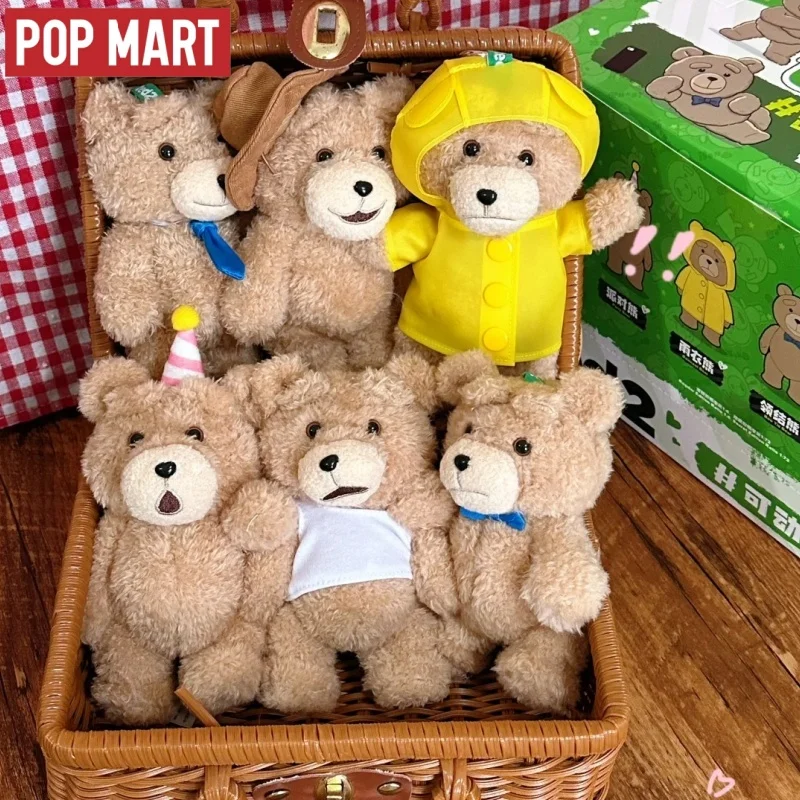 

Original POPMART Ted2 Serise Trendy Blind Box Plush Toy Pendant High Quality Cute Toys Decoration Surprise Festvial Gifts Toys