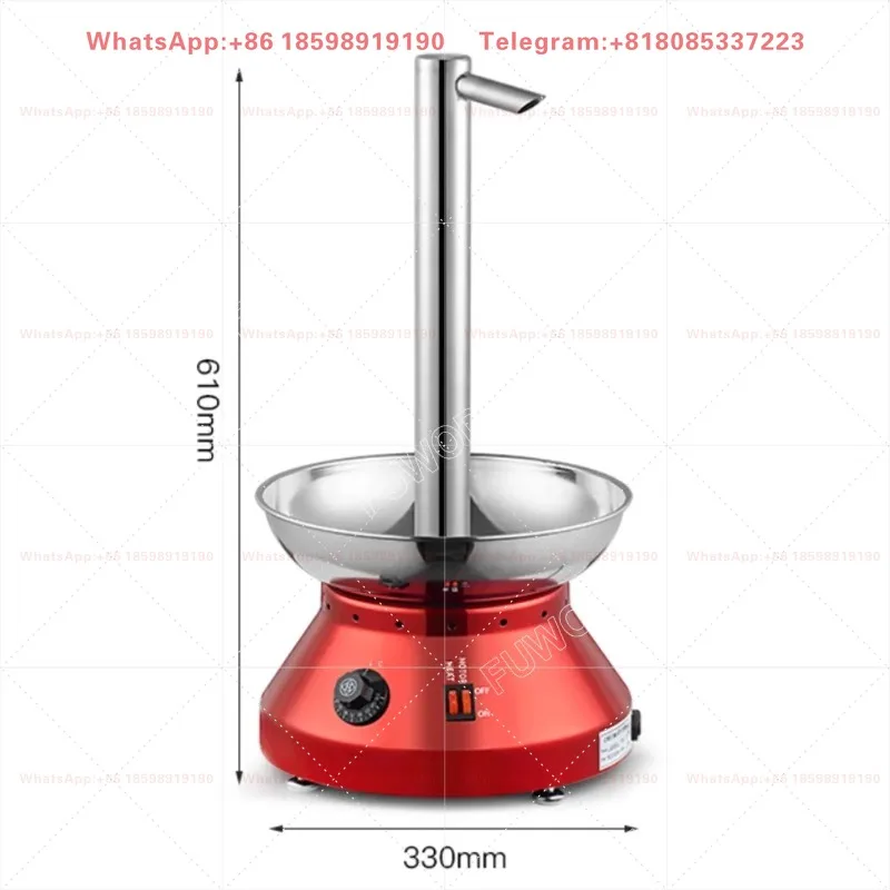 Small Restaurant Red/Black Chocolate Fountain with Tap Fountain Table Melting Waterfall Machine for Buffets, Parties, and Events