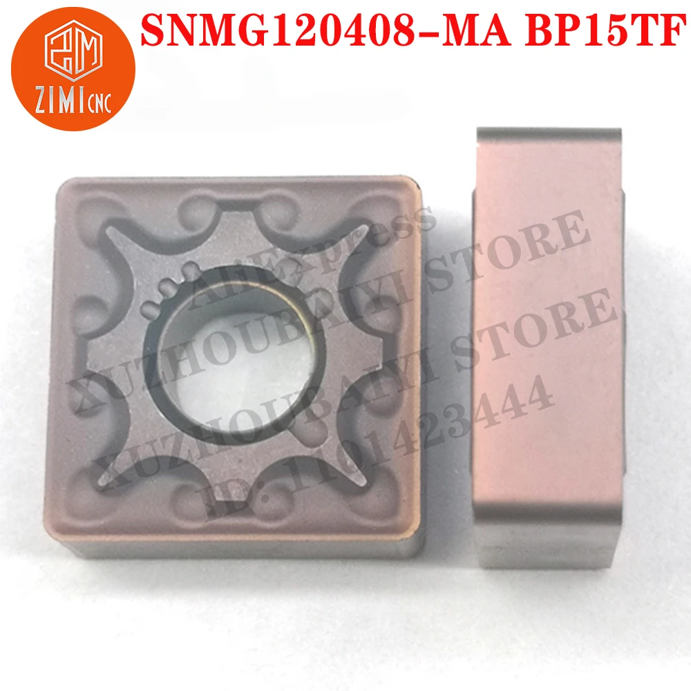 SNMG120408-MABP15TF SNMG 120408-MA Utensili CNC esterni meccanico Fresa Inserti in carburo Strumento per tagliare Inserti per tornitura
