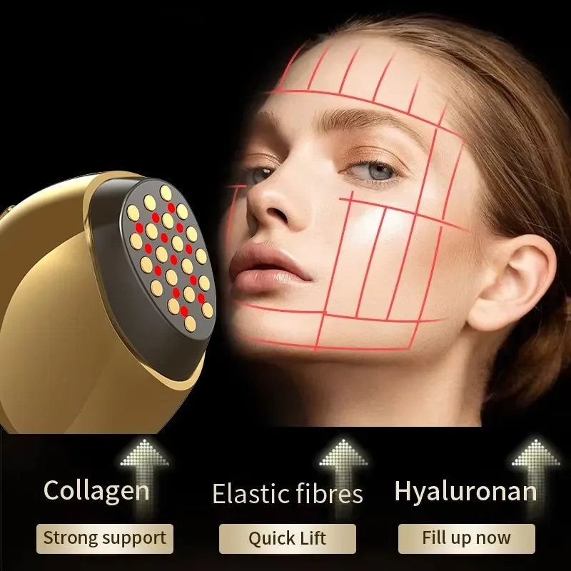 Multifunctional face machine with phototherapy function, suitable for face and neck lift, anti-wrinkle massage beauty instrument