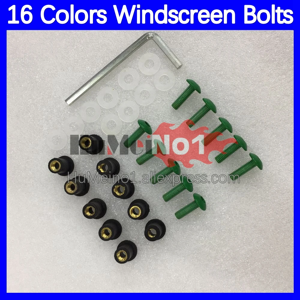 31pcs Motorcycle Windscreen Bolts For SUZUKI GSXR 600 750 CC K6 GSX R600 GSXR600 GSXR750 06 07 2006 2007 Windshield Screws Nuts