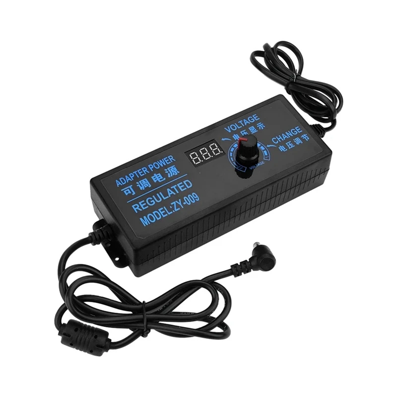 Адаптер источника питания с регулируемым напряжением Φ 5A цифровой дисплей с регулировкой яркости