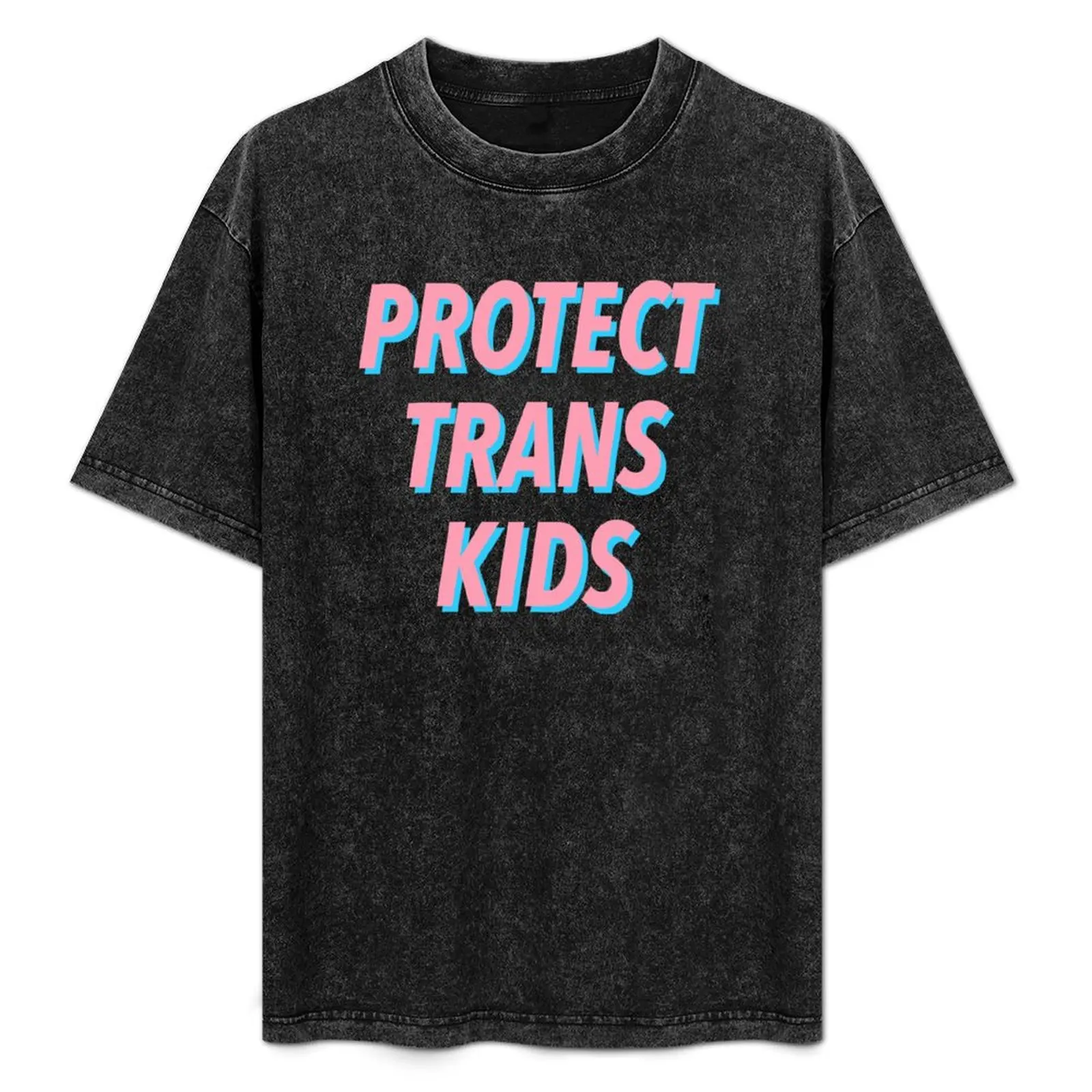 

PROTECT TRANS KIDS T-Shirt Comfortable Basic Crew Neck Tee