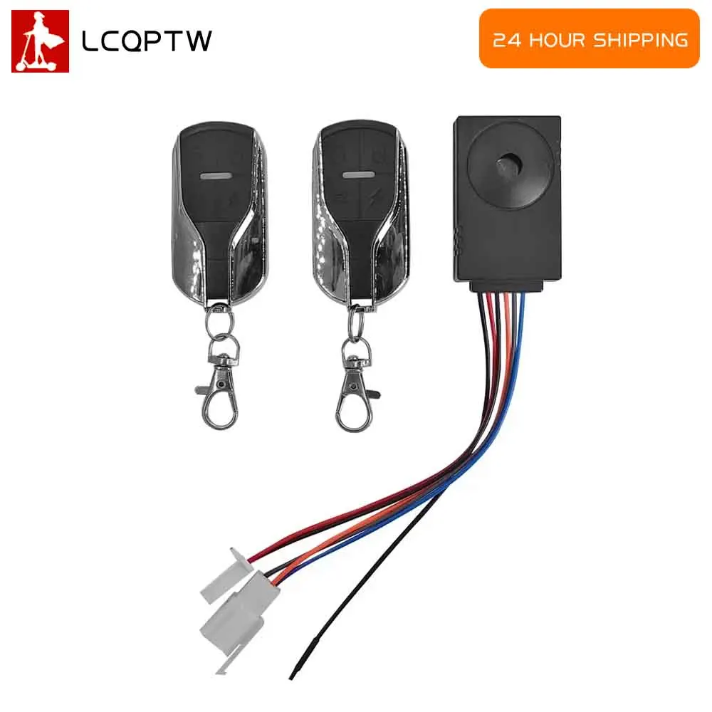 Safety Alarm System Intelligent 36-72V Anti Theft Wireless Remote Control for Electric Scooter Alarm Device E-Bike