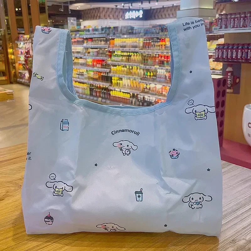 ハローキティかわいいショッピングバッグクロミアニメメロディ漫画収納袋衣類折りたたみ式大容量包装ポータブル
