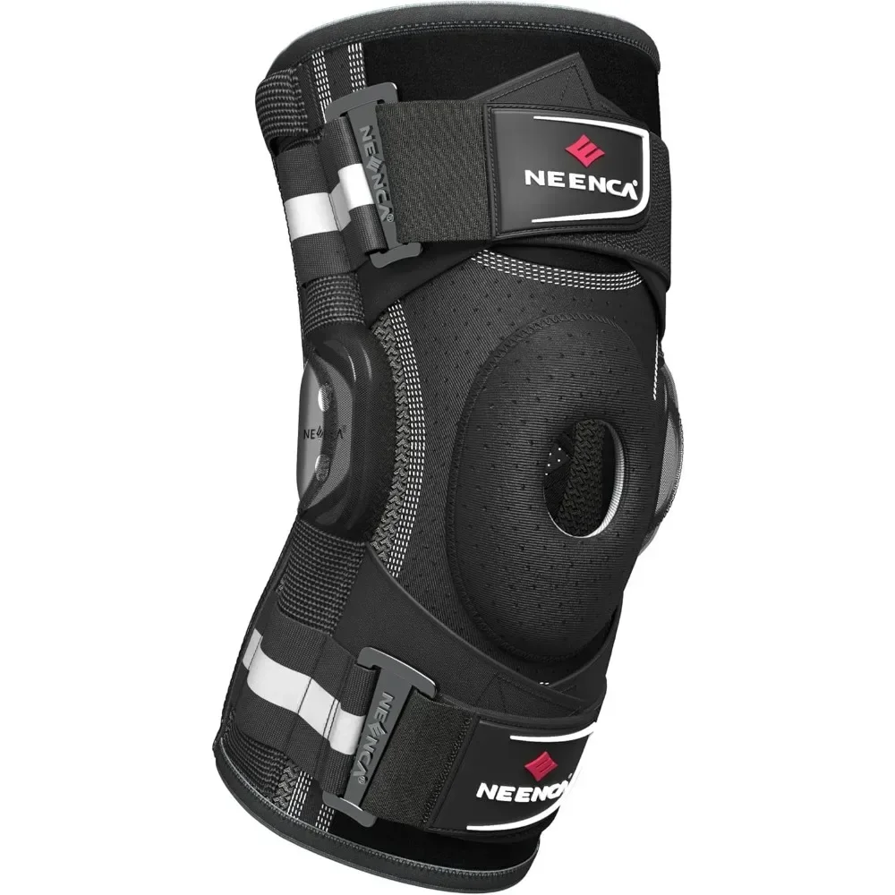 Professional Knee Brace for Knee Pain, Hinged Knee Support with Patented X-Strap Fixing System