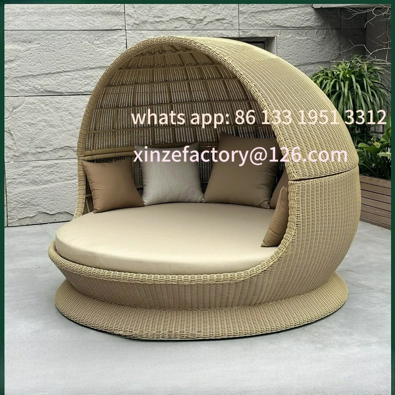 

Customizable Outdoor Vine Bed Bird's Nest Leisure Villa Eggshell Sea View Room