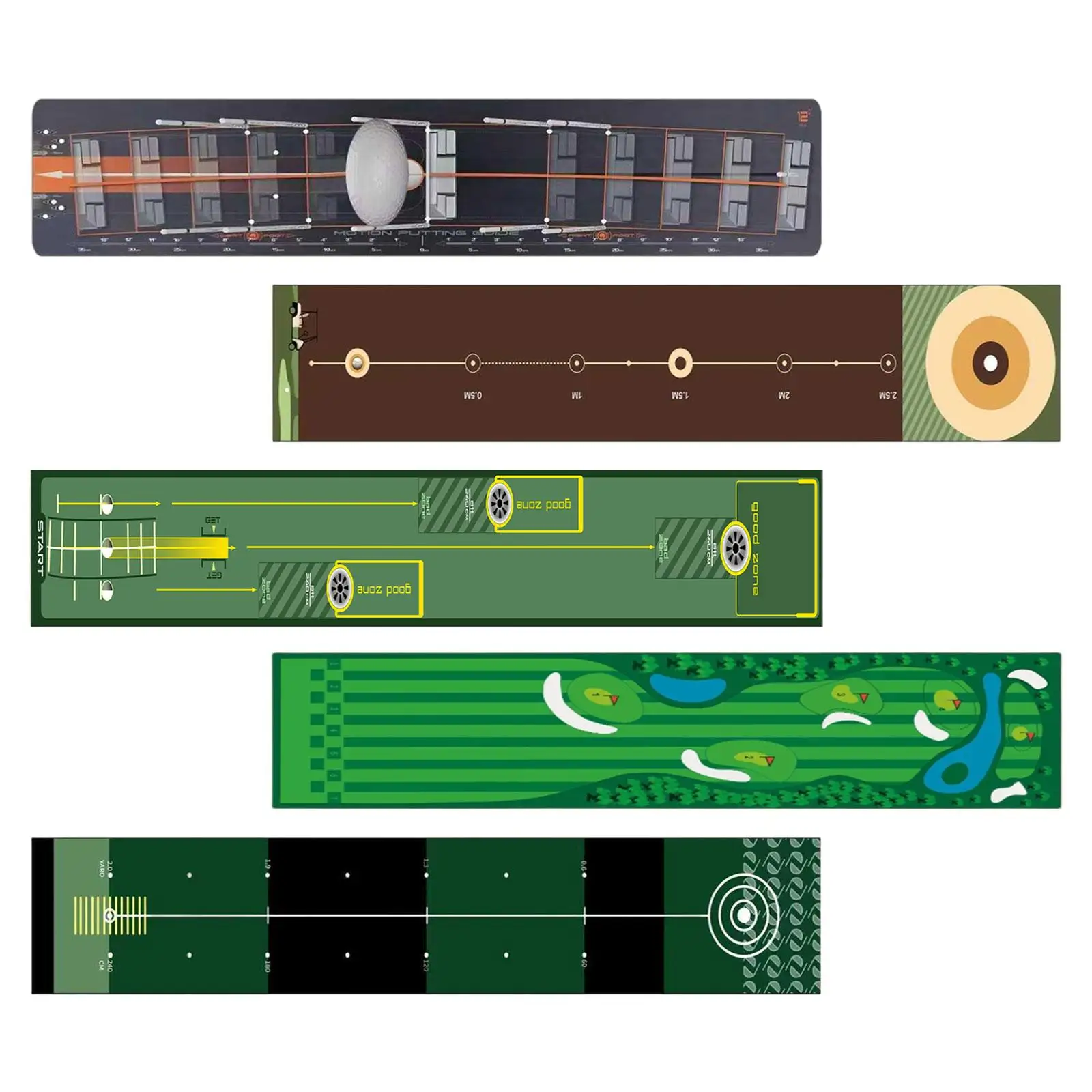 

Golf Putting Mat Carpet Professional Accessories Gift Anti Slip Backing