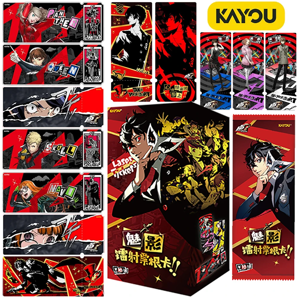 

KAYOU Original Persona 5 Collection Card Action Battle Game Popular Takamaki An Creative Ticket Stub Card Christmas Family Gift