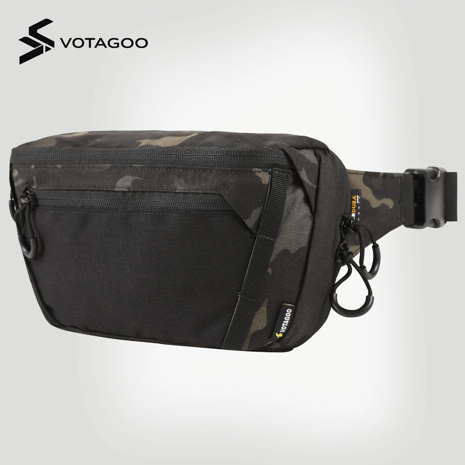 VOTAGOO Tactical Concealed Carry Fanny Pack Waist Belt Handgun Pouch CCW Fanny Bag with Cordura 500D Nylon for Tactical Gear
