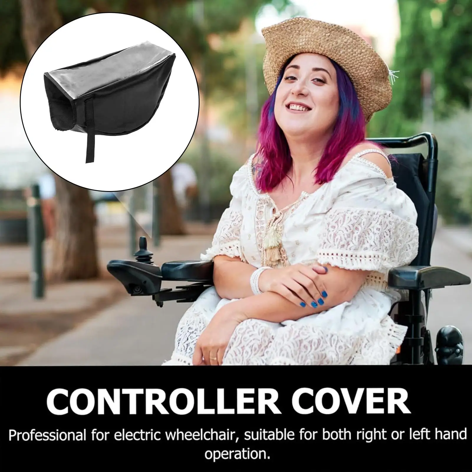 Electric Wheelchairs Armrest Cover Waterproof Wheel Chair Controller Protector Electric Wheelchair Joystick Rain Cover