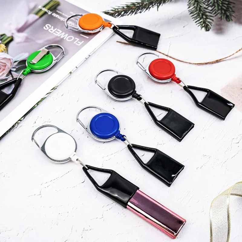 6 Pcs Retractable Lighter Leash, Keychain Lighter Holder With Clip Classic Lighter Cover Single Clip For Convenience