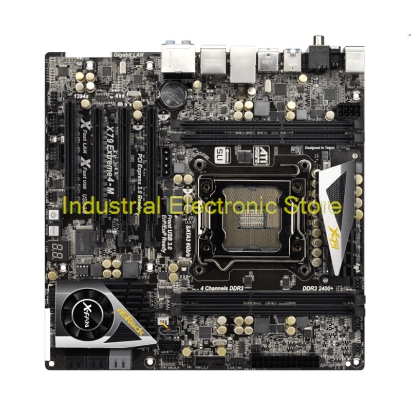  Desktop Motherboard For Asrock M-ATX DDR3 2011 Core i7/ i5/i3 32GB X79 Extreme4-M