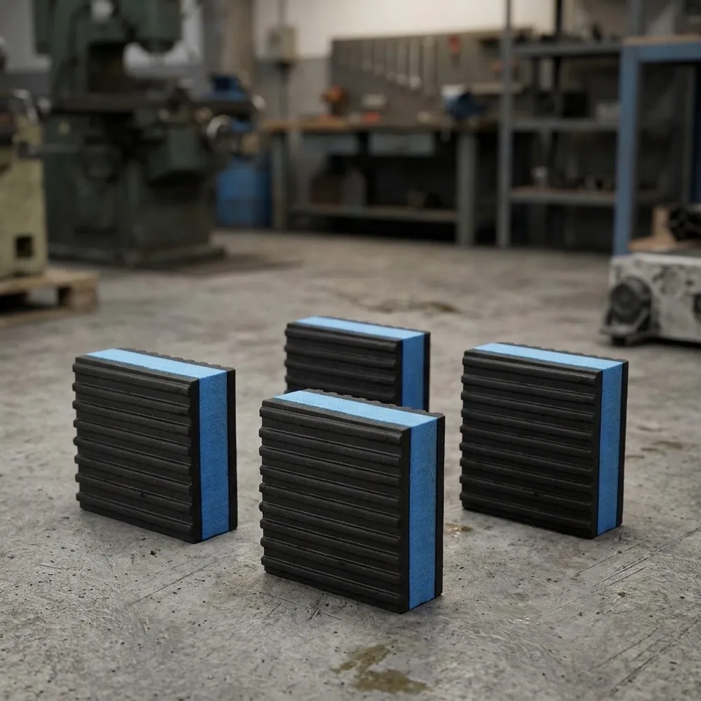 For Heavy Equipment Mounting Rubber Vibration Pads Vibration Pad All-weather Resistant 60 Psi Pressure Support