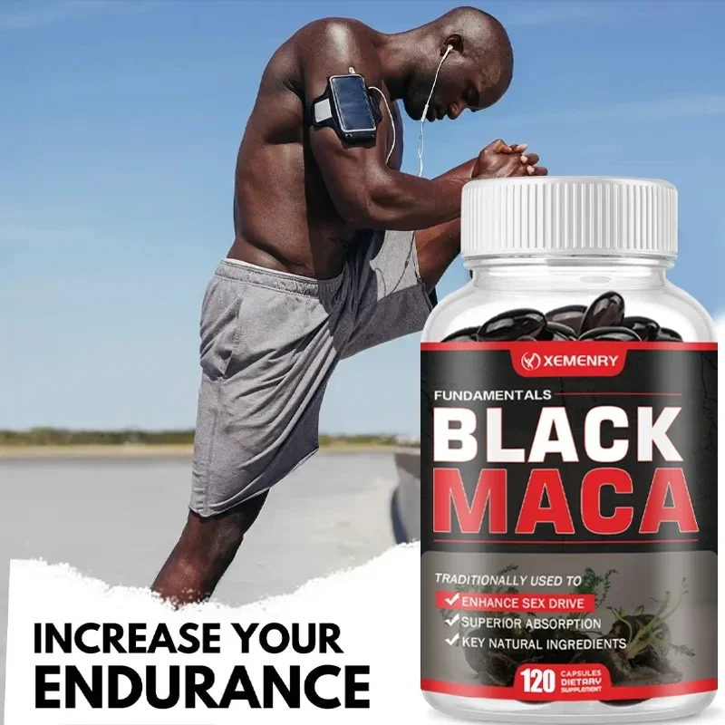 Men\'s Supplement Black Maca Extract - Natural, organically derived and chemical-free ingredients