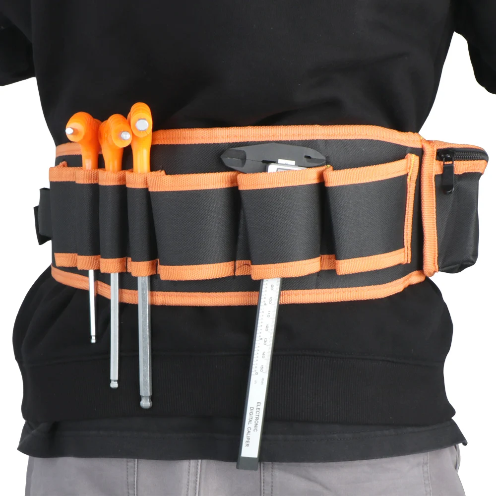 DIYWORK Tools Packaging Waist Tool Bag Electrician Pouch Bag Portable Adjustabe Belt Electricians Tool Storage Holder