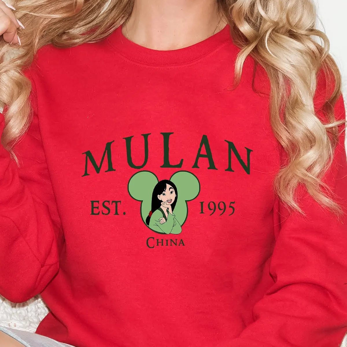 Disney Mulan Sweatshirt Mulan Dames Mulan Sweatshirt Voor Dames Prinses Sweatshirt Disney Prinses Sweatshirt
