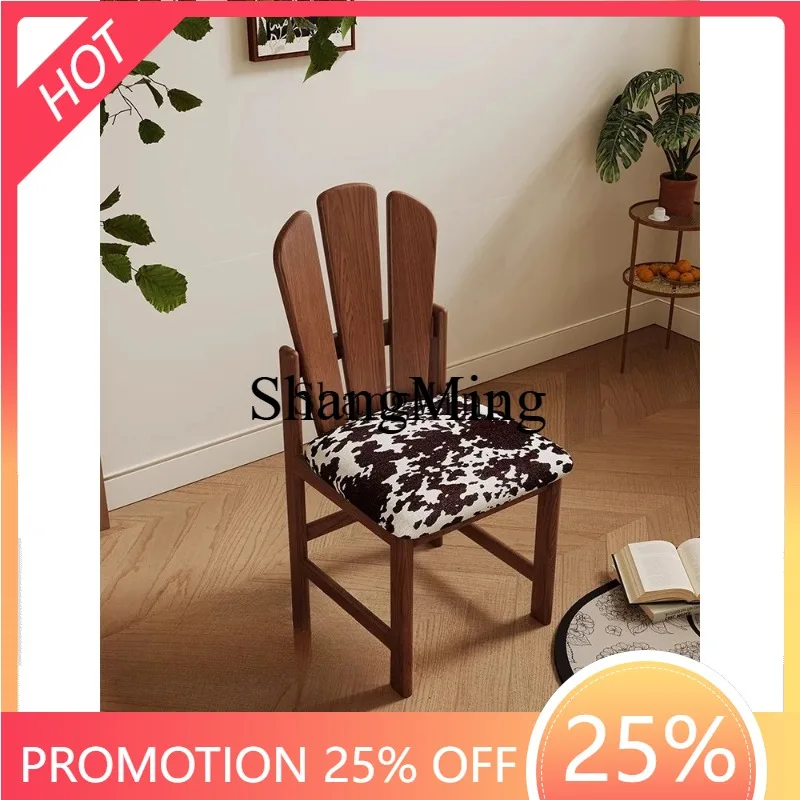 

CL solid wood meal creative home desk chair cafe casual personalized chair