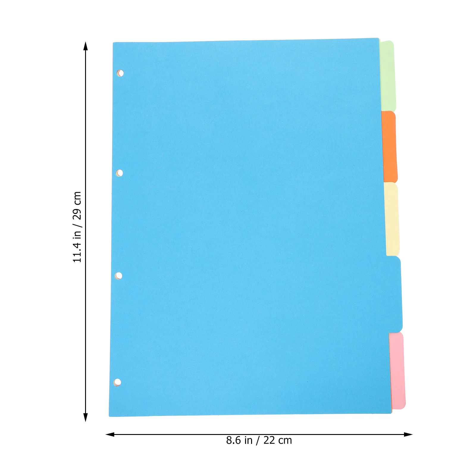 10pcs A4 Page Divider Binder With Tabs For Notebooks Files Reports Paper Paper Dividers Tab Index Page Divider Dividers