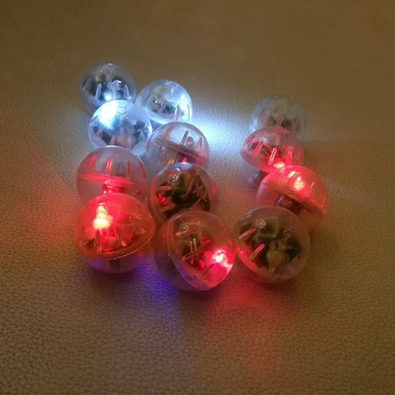 10Pcs Mini Round Ball Led Balloon RGB Lights Valentine's Day Flash Lamps For Lantern Christmas Halloween Wedding Party Decoratio