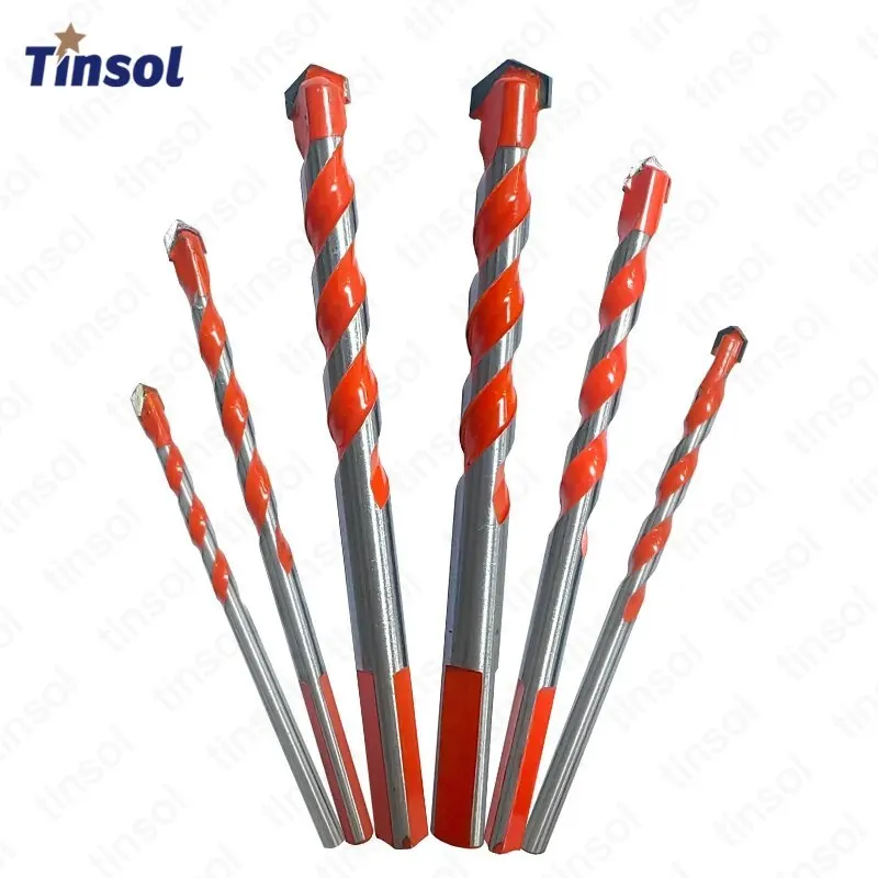 

TINSOL 6pc Hard Alloy Overlord Diamond Drill Bit Set 4/5/6/8/10/12mm Ceramic Tile Wall Perforated Hole Drilling Tool for Masonry