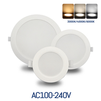 2pcs lighting tube light 10W 24W ceiling light embedded 110V LED Round Panel Light 4-inch 6-inch tube light living room ceiling