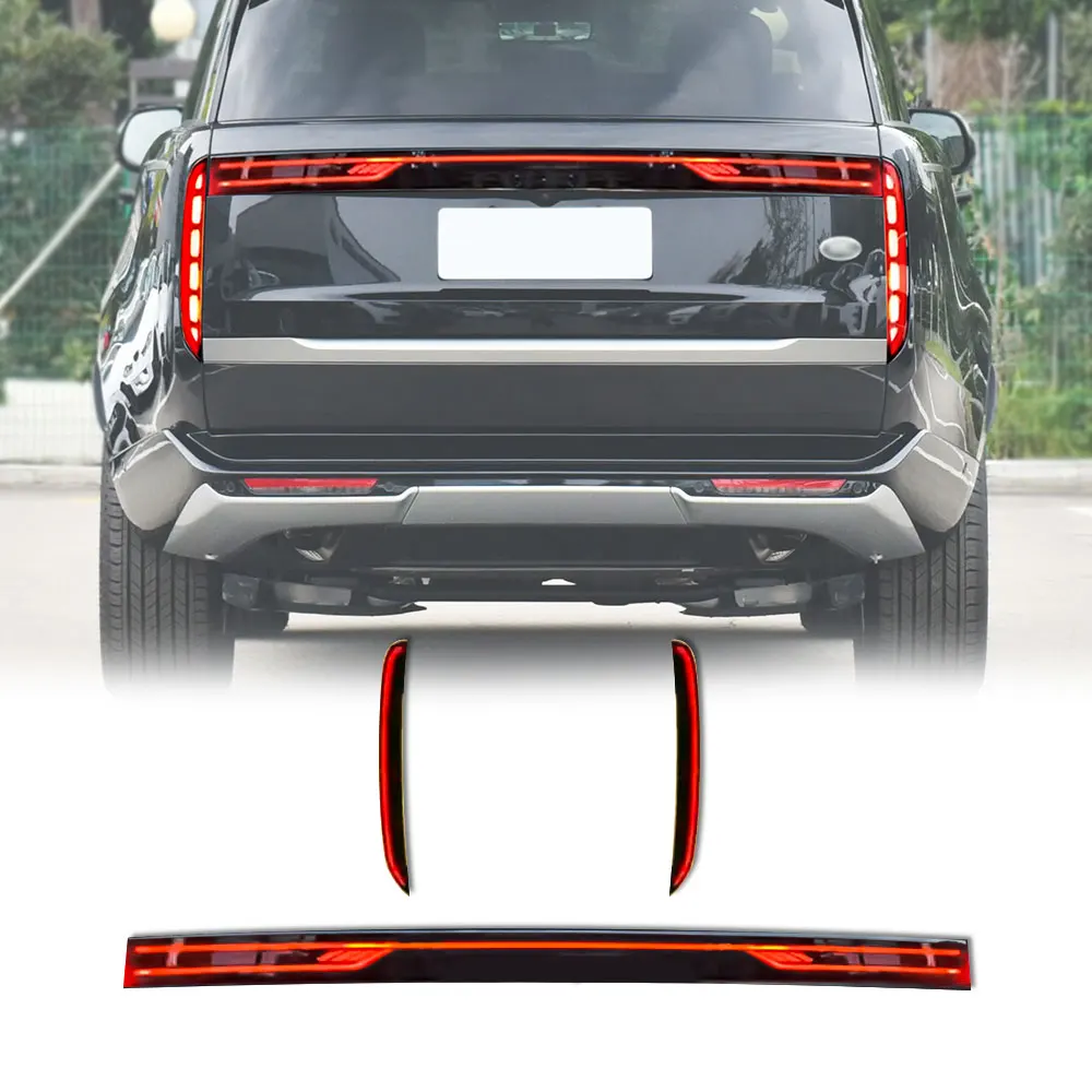 Full Width LED Tail Light Reverse Brake Rear Lamp Modified Through taillights For Range Rover Vogue 2023