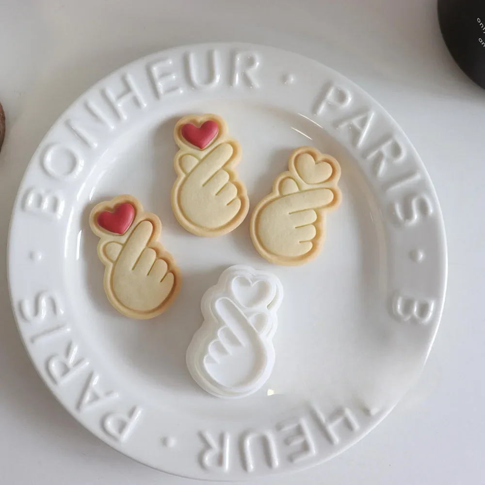 

Love Gesture Cookie Mold DIY Stampcookie Cutters Baking Accessories