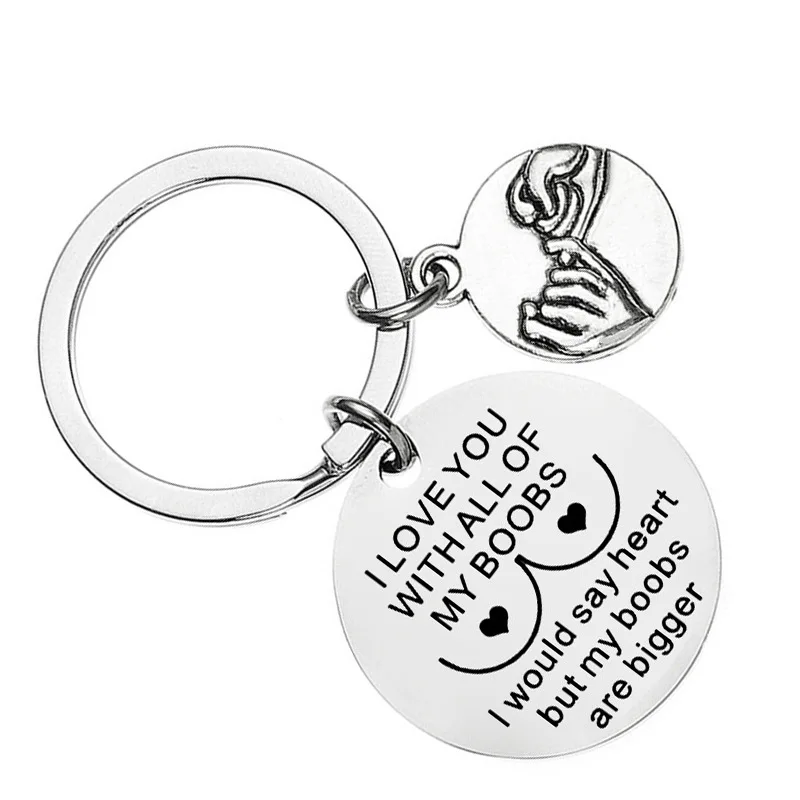 

Funny Keychain Gifts for Boyfriend Girlfriend Women Love Key Ring Present Cute Wife Jewelry Valentine Christmas Gift