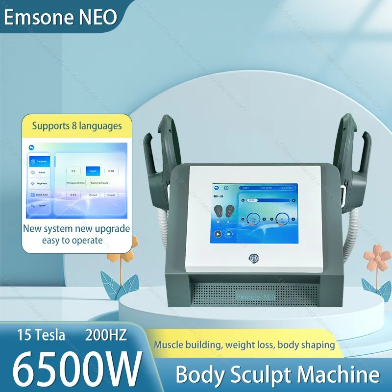 

Emsone NEO RF HIEMT 6500W Body Shaper Machine Professional Fat Removal Muscle Trainer Portable Slimming Beauty Equipment Home