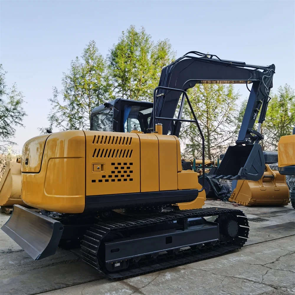 รถขุดขนาดเล็ก 8 ตัน CE EURO5 รถขุดตีนตะขาบจีน เครื่องยนต์ Kubota