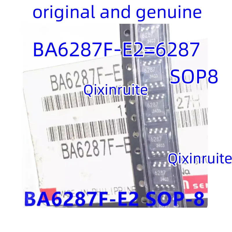 Qixinruite   Brand new original BA6287F-E2=6287 SMD SOP-8 reversible motor driver IC