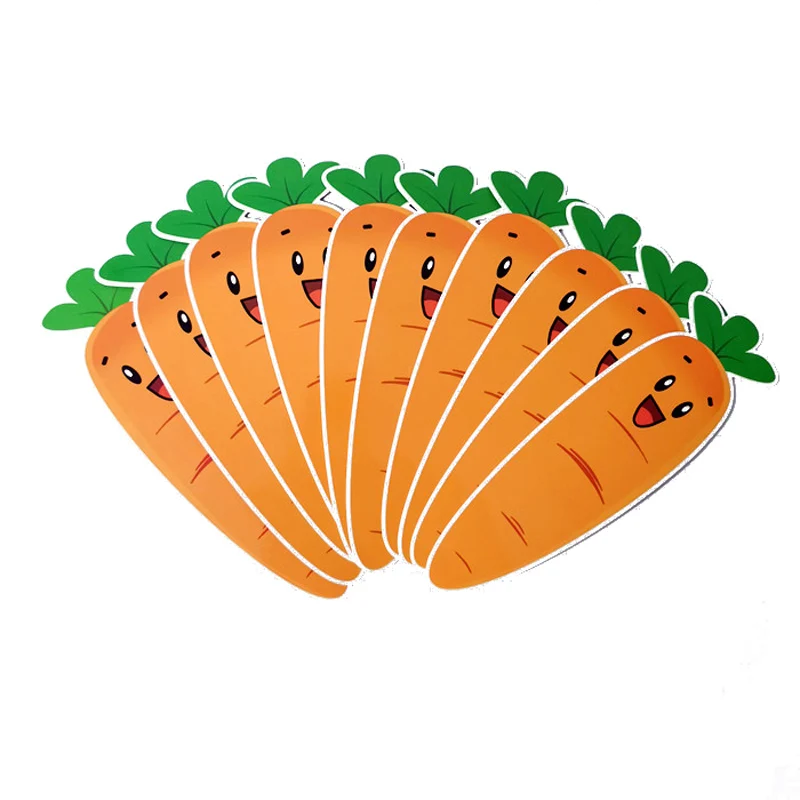 Funny Rewritable Draw Lots Grouping Game Carrot Cards Double Side Supplies Teaching Aids Classroom Props Interactive Toys