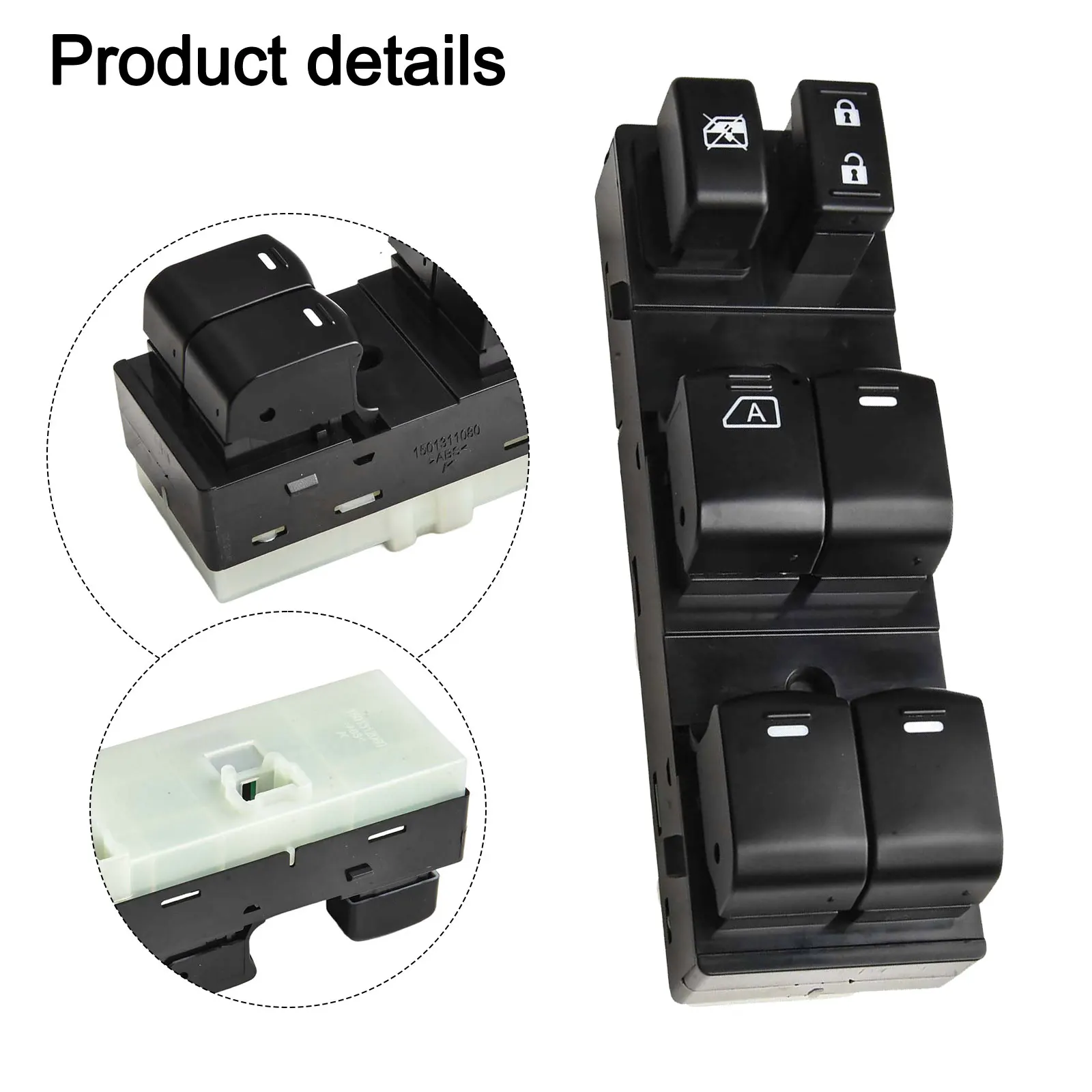 Car Window Operation As Shown In The Picture Front Left Window Switch Auto Window Switch ABS Material For Nissan Vehicles