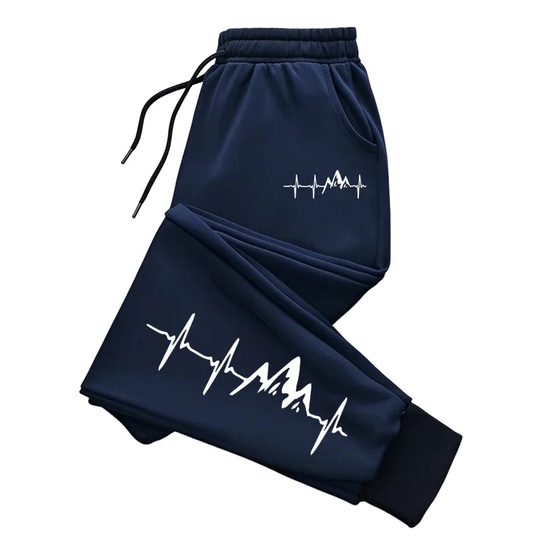 

Men's Sweatpants All Season Daily Casual Sports Jogger Pants 2025 Hot Sale Male Fashion Drawstring Solid Color Fitness Trousers