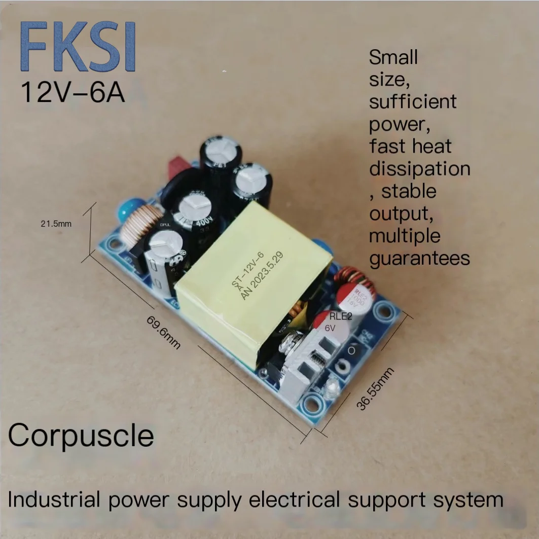 AC-DC 24V6A/12V3A Gallium nitride power supply Buck Converter AC 220v to 12v 24V DC Step Down Transformer Power Supply Module