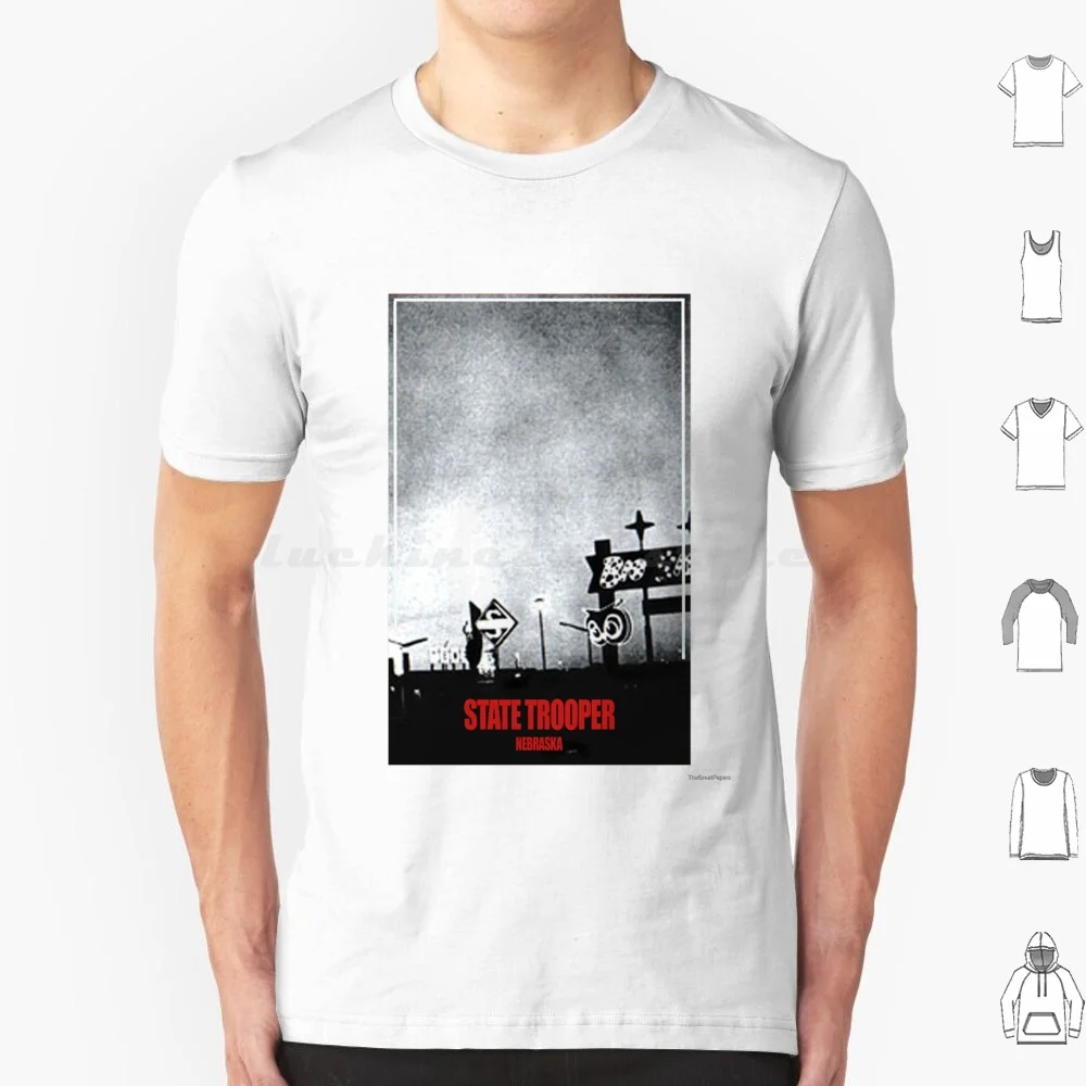 State Trooper Nebraska Camiseta de algodón hombres mujeres DIY estampado Bob Dylan Trooper joven Neil Folk Soul Vintage viejo nuevo fresco Retro