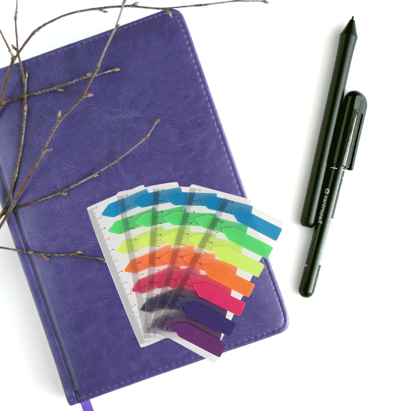 

10Pcs Colored Writable Pet Flags Index Tabs Fluorescent Small Flag Tabs Stickers Strong Adhesive Page Marker