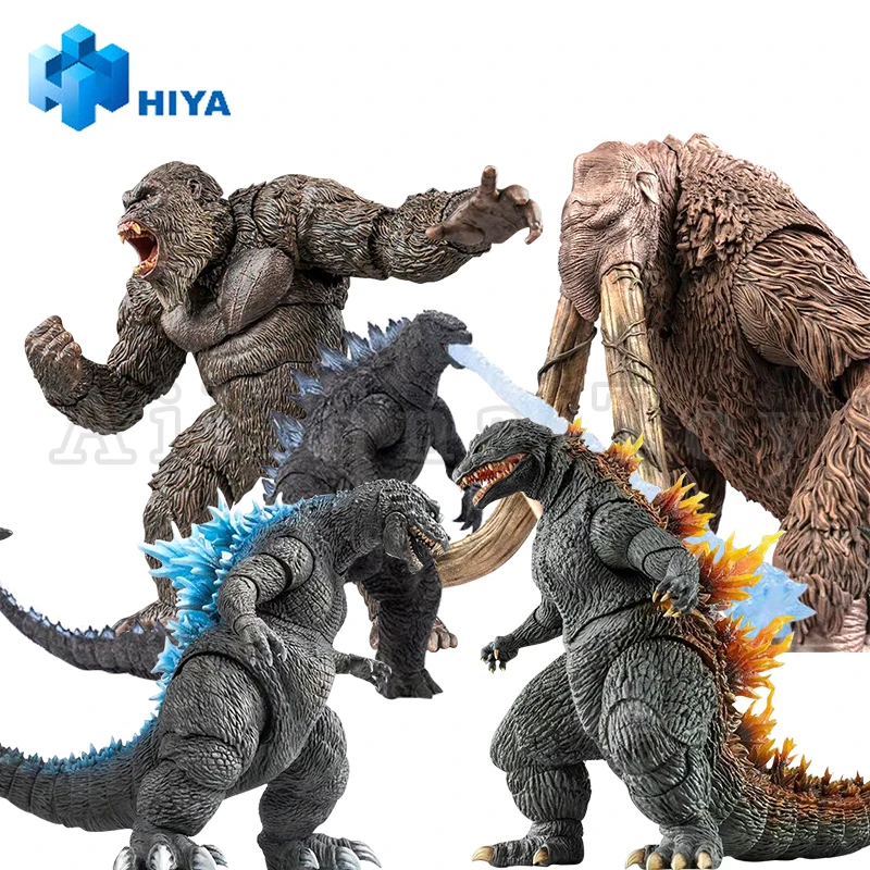 HIYA 18CM 7 pulgadas figura de acción exquisita serie básica Godzilla x Kong el nuevo imperio Godzilla cráneo Crawler Godzilla 2014 Anime