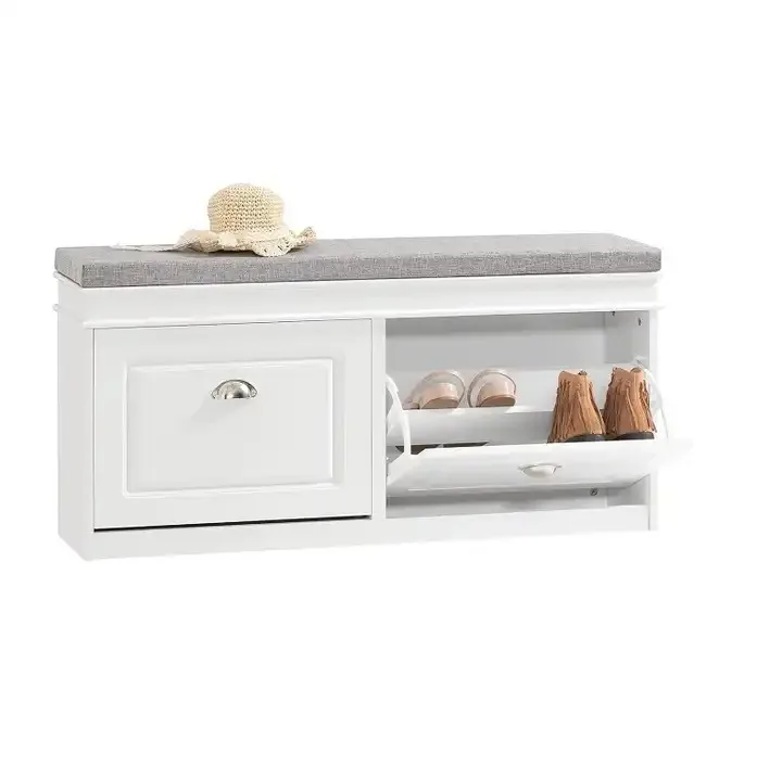 White Color Shoe Cabinet Chair Modern Home Decorative Sitting Stool One Can Sit-type Shoe Rack Small Stool Shoes Cabinet