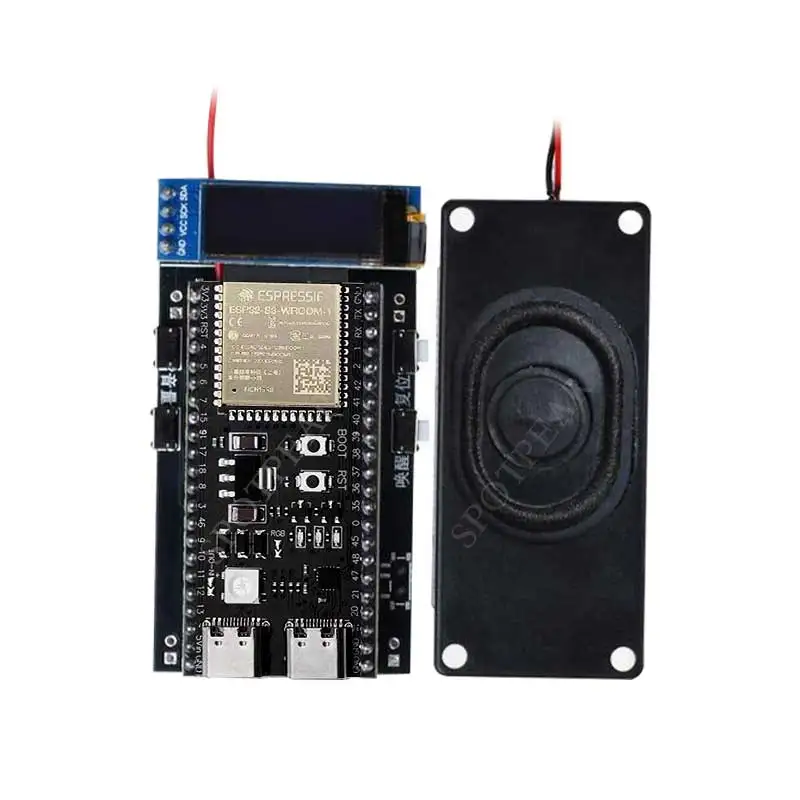 DeepsSeek XiaoZhi AI Obrolan Suara ESP32-S3 All-in-One-PCB-Kit N16R8 WROOM-1-N16R8 DevKitC-1 Papan Pengembangan