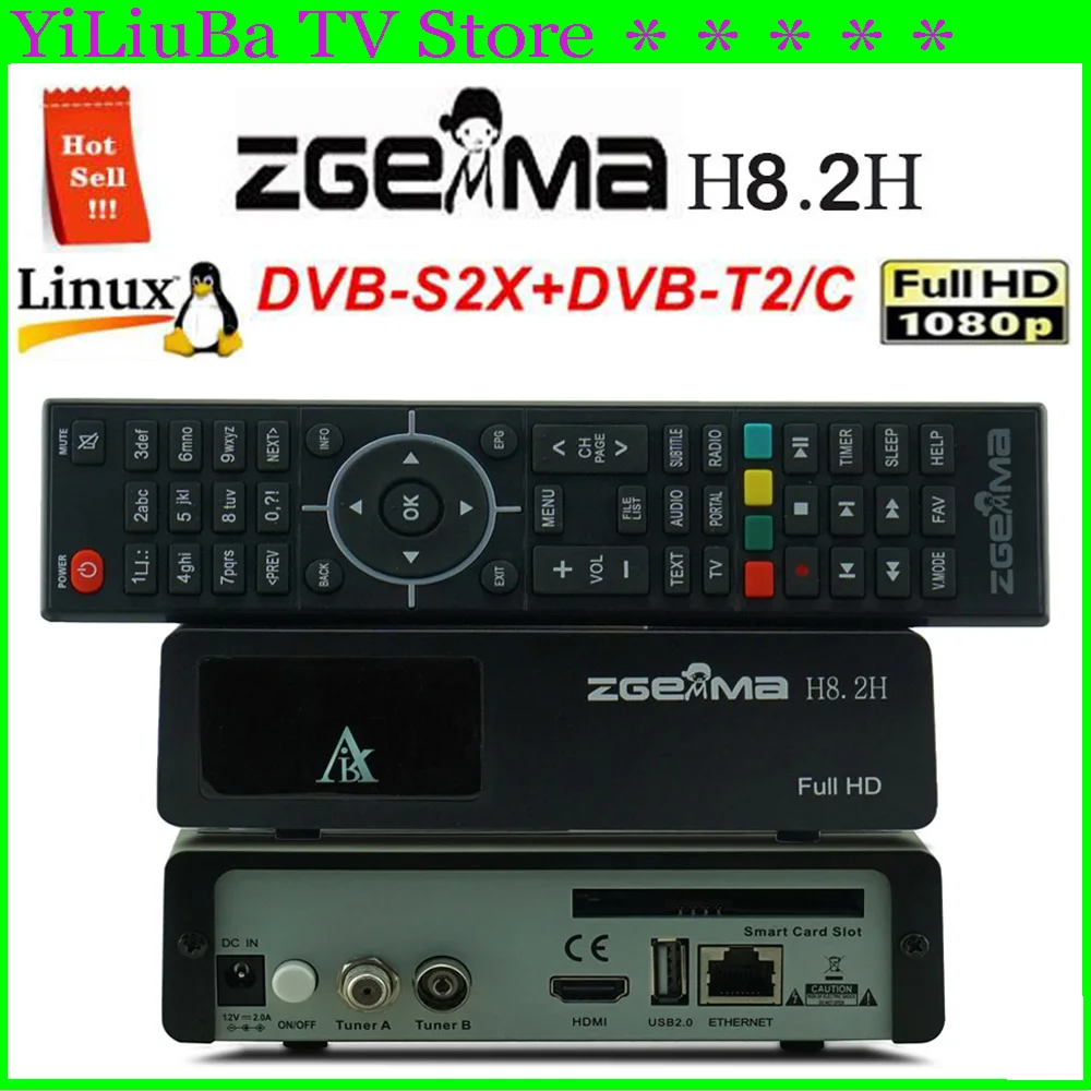 

[Genuine]Zgemma H8.2H Satellite TV Receiver Linux Enigma2 Receptor DVB-S2X+DVB-T2/C H2.65 1080P 4K HD Digital Satellite Receiver