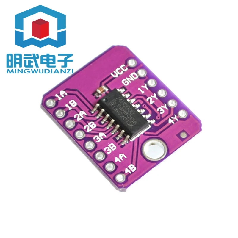 MCU-7400 SN74HC00D four-way 2-input Positive NAND Gate Development Board Module