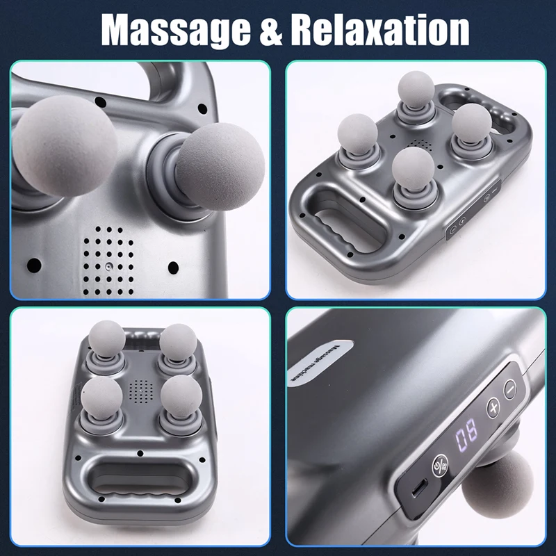 USB-зарядка класса, беспроводная талия, спина, расслабляющий электрический вибрационный массажный инструмент, спортивный массажер, домашний фасциальный аппарат